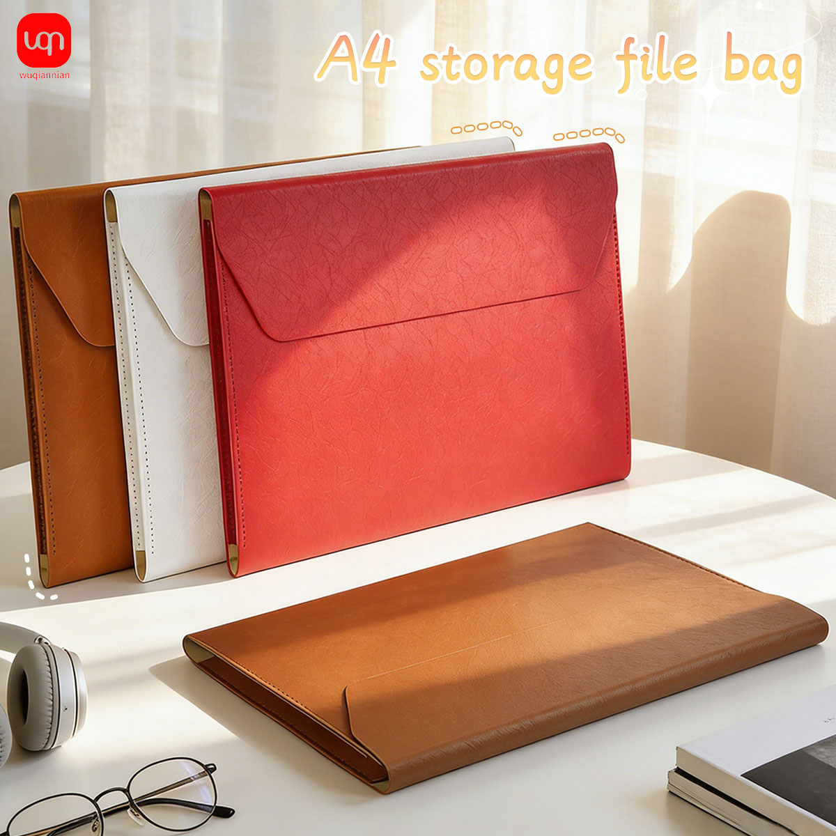 WQN-1PC A4 leather business do - Stationery Supplies Business ulasan dan harga
