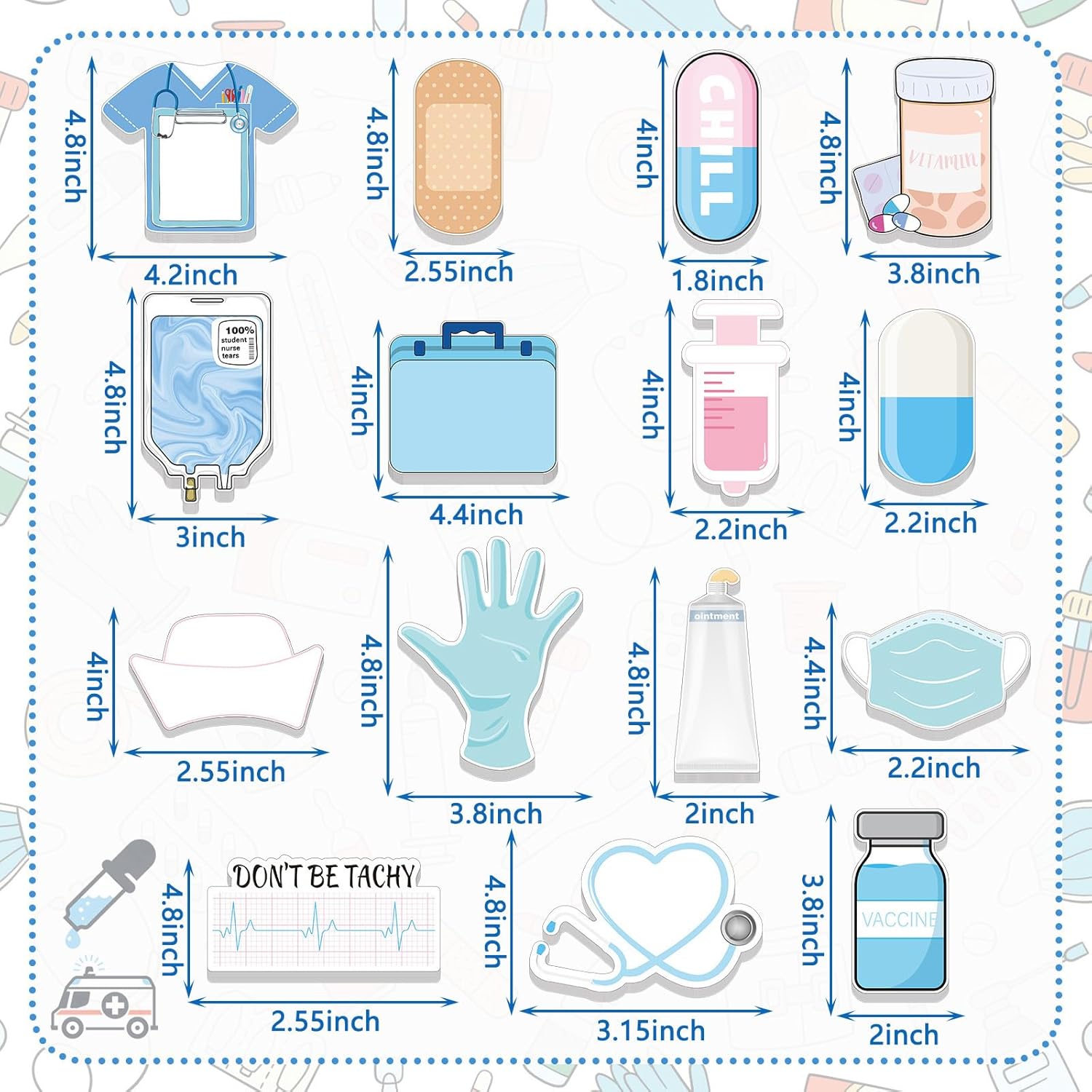 Funny Nurse Sticky Notes 15 Pa - Memo Pad Sticky ulasan dan harga