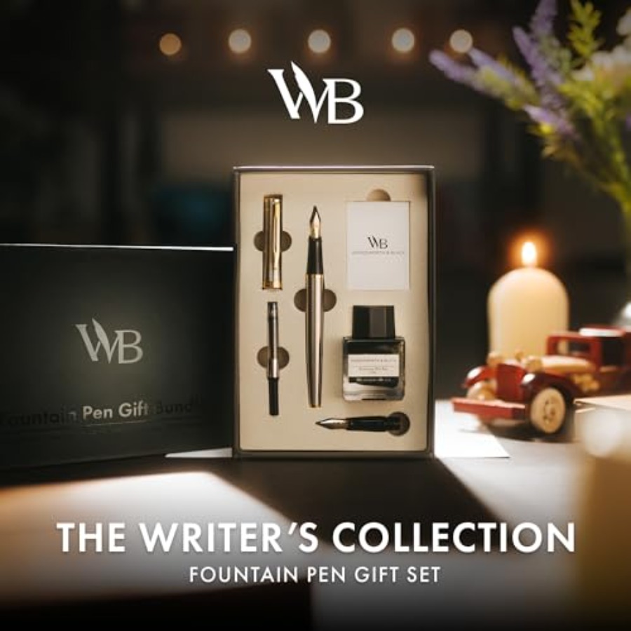 Fountain Pen Set, 18K Gilded M - Fountain Pen Ink ulasan dan harga