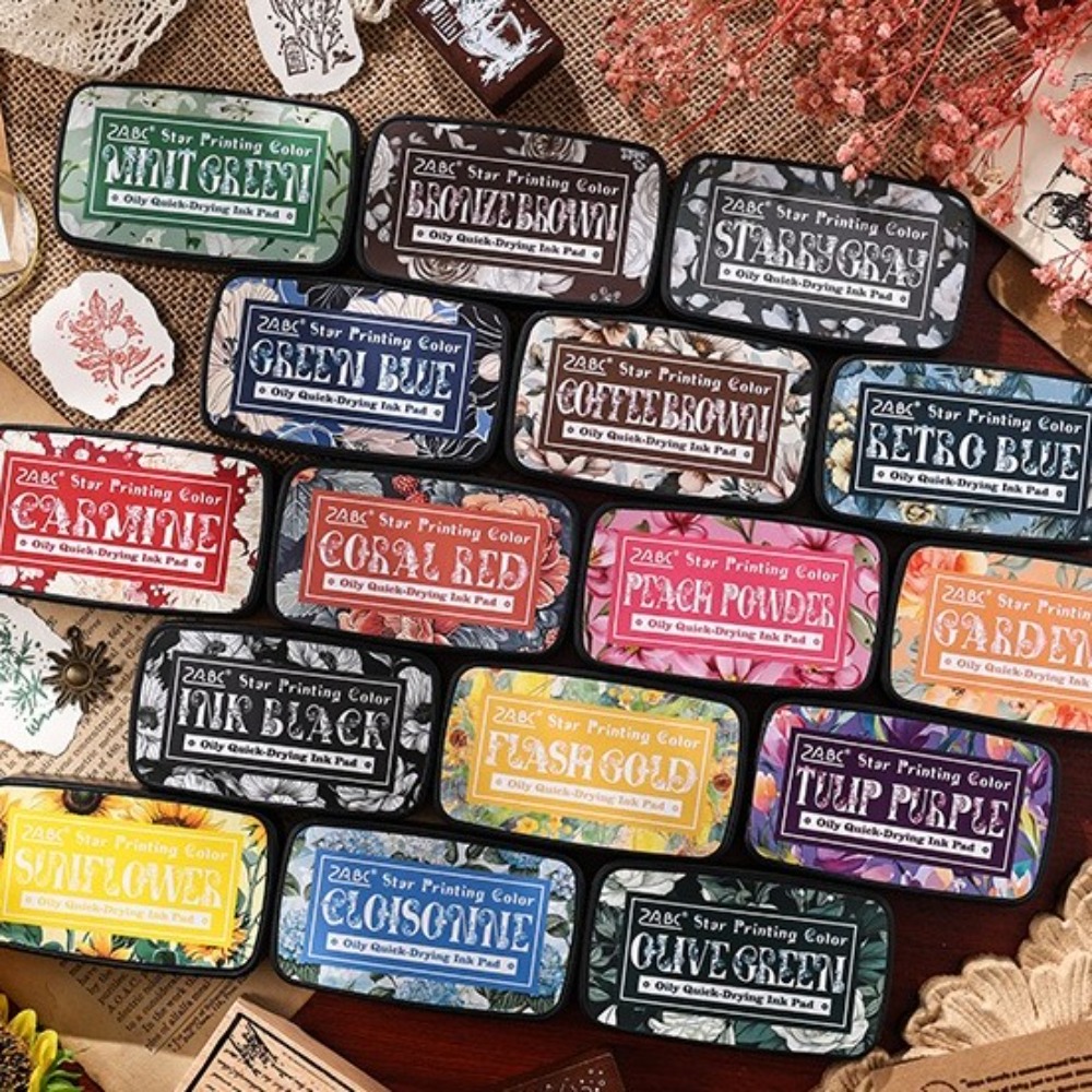 New Colorful Ink Pad Rectangul - Self Inking Stamp ulasan dan harga