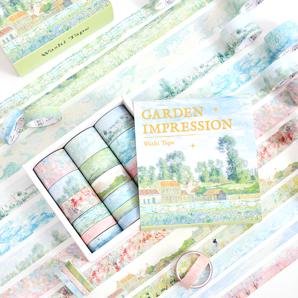20 Rolls Vintage Garden Washi  - Stationery Supply ulasan dan harga